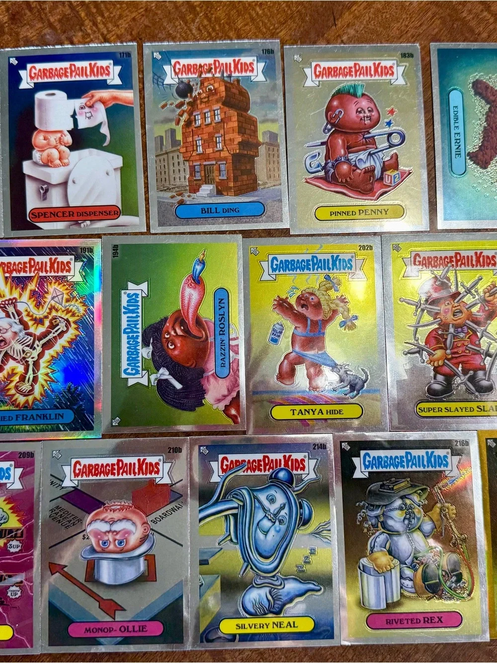 Topps Garbage Pail Kids Trading Cards - Lot of 14 2022 chrome cards